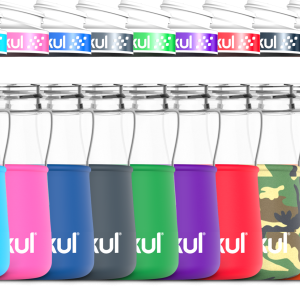 12oz. Plastic Bottle & Comfort Grip Lid + 12oz. Chill Sleeve