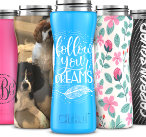 Custom 22oz. Stainless Steel Bottle & Comfort Grip Lid
